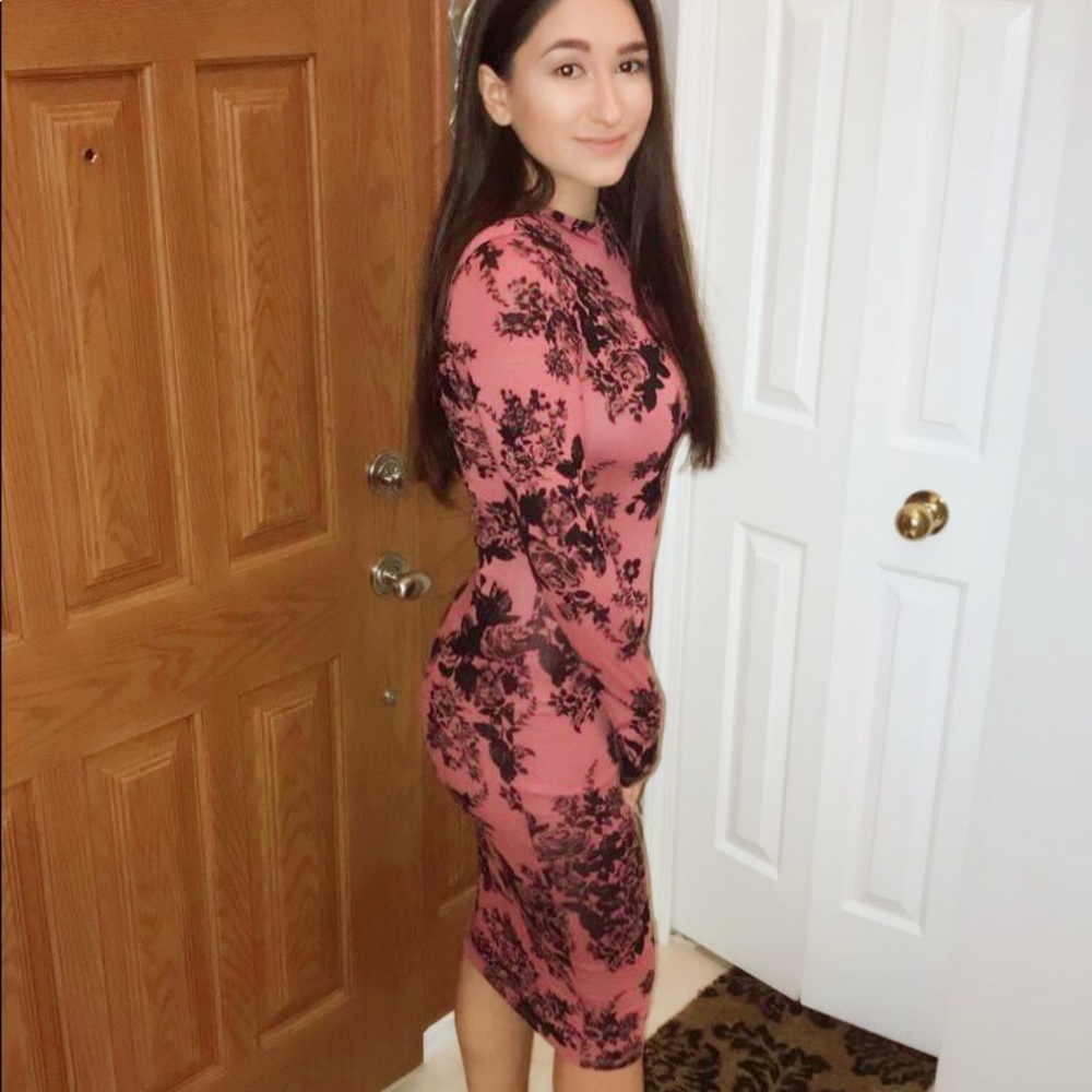 Tight floral dress